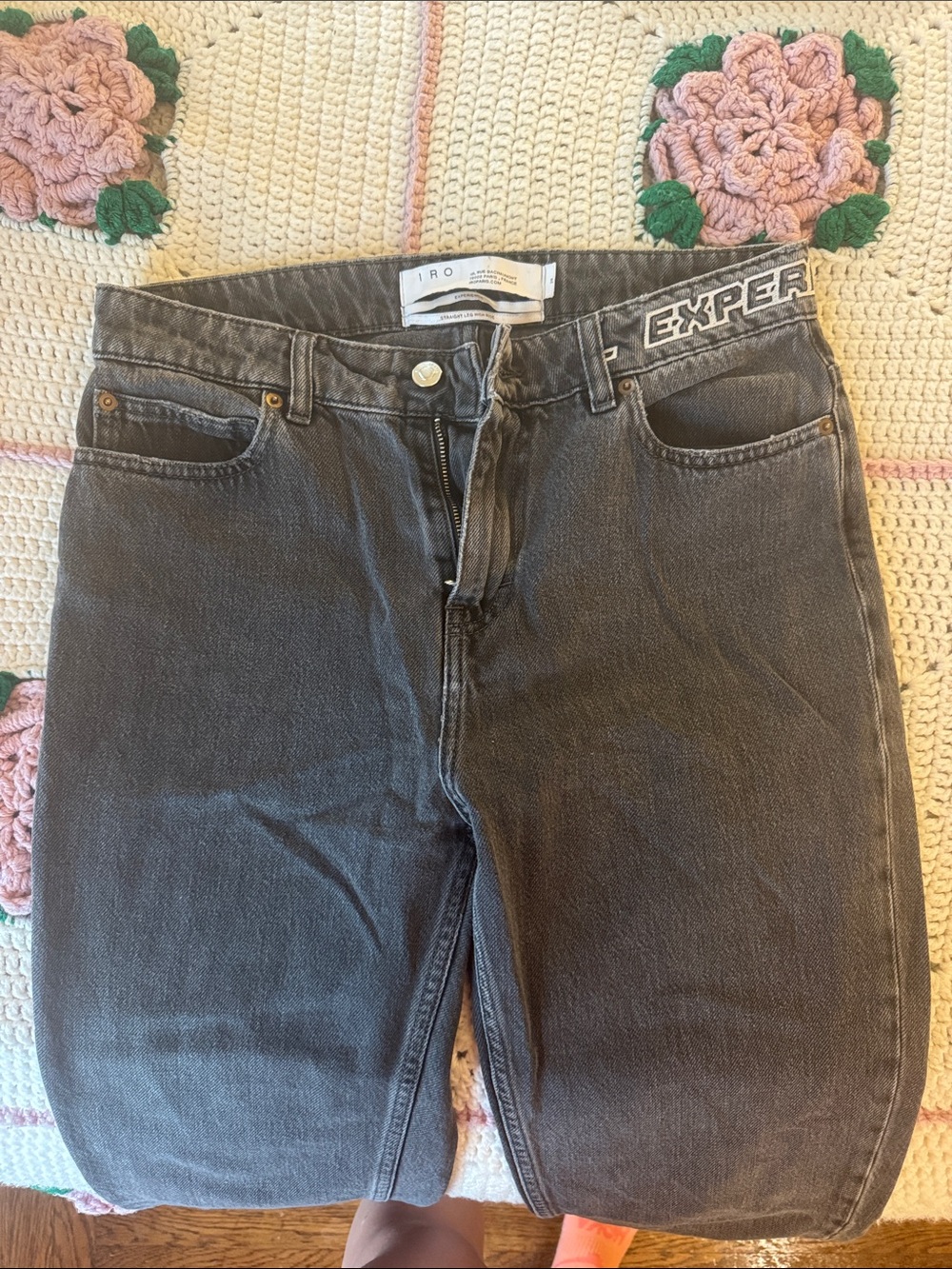 IRO Expert Black Jeans - Straight Leg High Rise